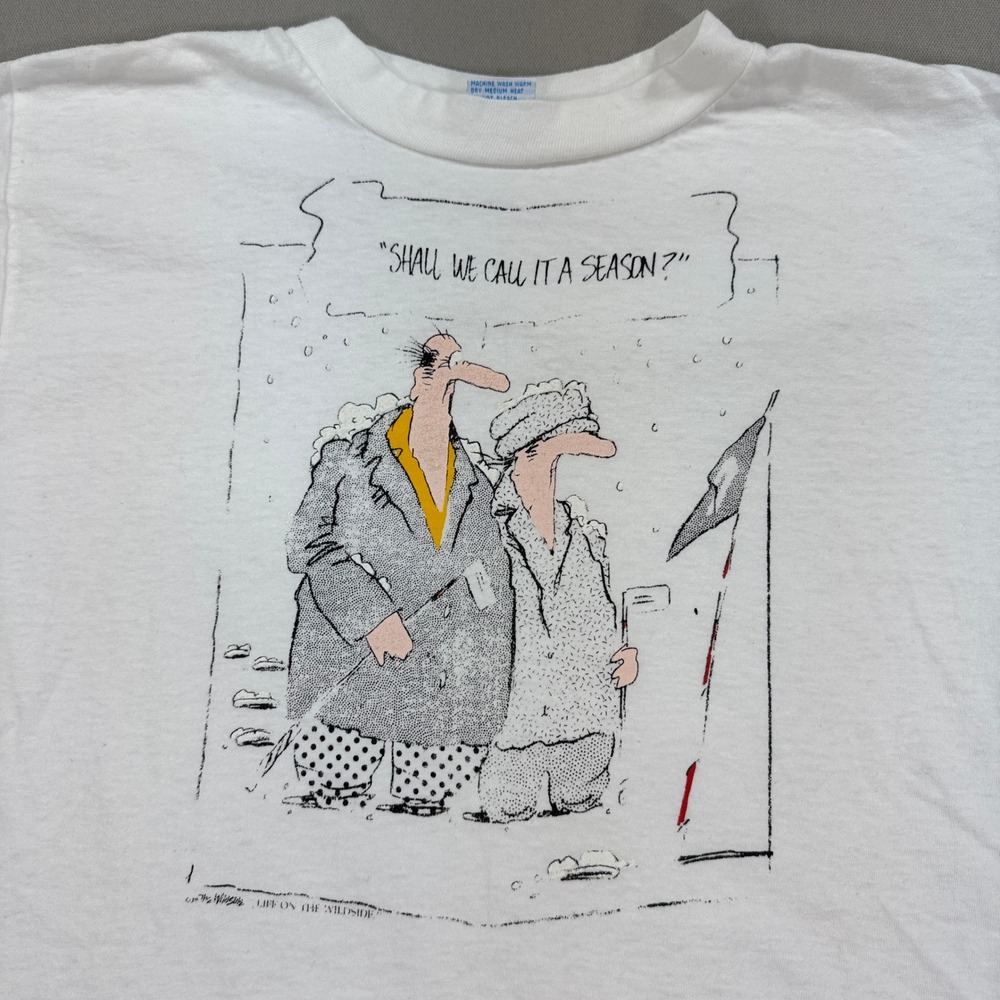 White Graphic Short Sleeve Tee with Cartoon Print - Picture 2 of 9